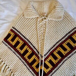 Handmade vintage poncho